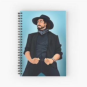 Cowboy Will Wood Spiral Notebook