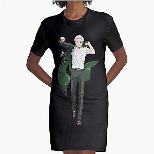 Wind Breaker Most Powerful Characters Graphic T-Shirt Dress