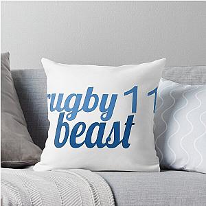 a rugby beast winger throw pillow