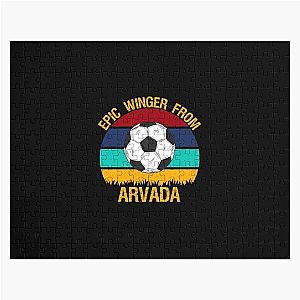 Epic Winger From Arvada Vintage Soccer Puzzle Jigsaw Sticker