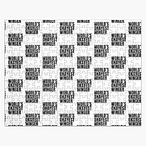 World's Best Winger - Black Jigsaw Puzzle