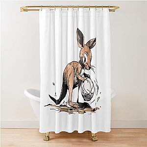 Kangaroo Shower Curtain