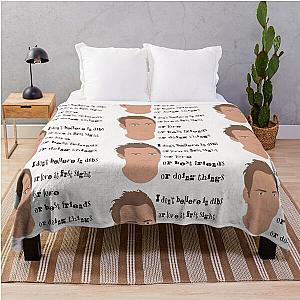 Jeff Winger Community Fan Art Throw Blanket