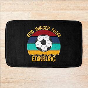Epic Winger From Edinburgh Vintage Soccer Sticker Bath Mat