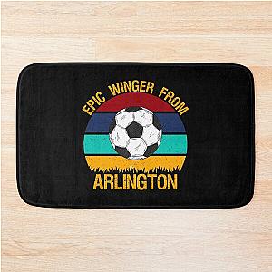 Epic Vintage Soccer Winger Bath Mat From Arlington