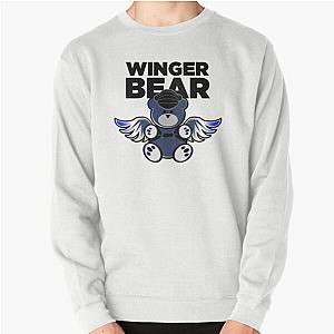 Leather Bear Pullover Sweatshirt