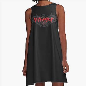 Winger band logo sticker essential A-Line Dress