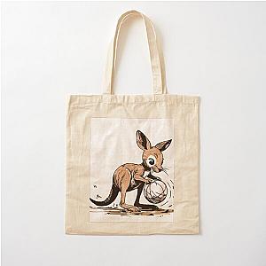Kangaroo Cotton Tote Bag