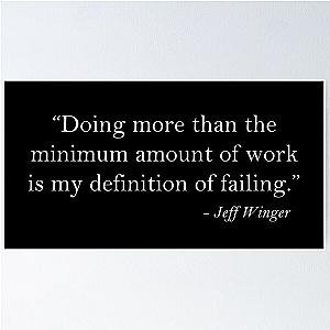 Jeff Winger Work Poster