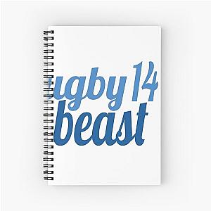 rugby beast winger  Spiral Notebook