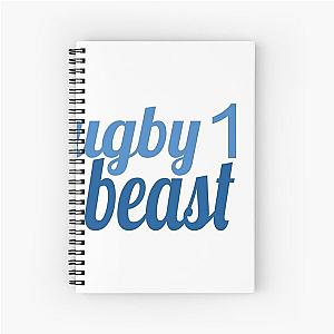 a rugby beast winger Spiral Notebook