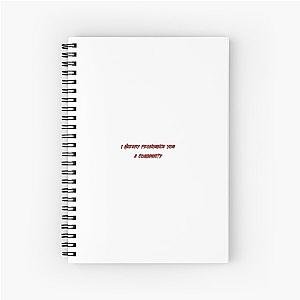 jeff winger quote  Spiral Notebook