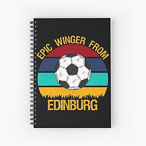 Epic Winger From Edinburg Vintage Soccer Sticker Spiral Notebook