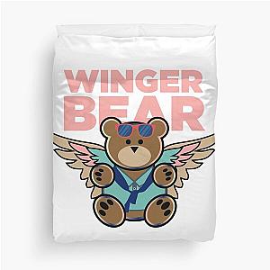 Preppy Winger Bear Duvet Cover