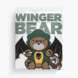 Winger Bear Johnny Sin & Ro Duvet Cover