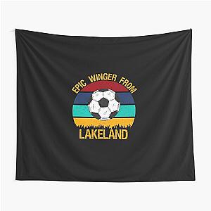 Epic Winger From Lakeland Vintage Soccer Sticker Tapestry