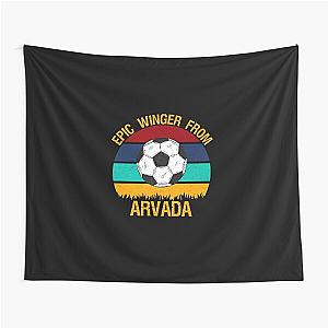 Epic Winger From Arvada Vintage Soccer Sticker Tapestry