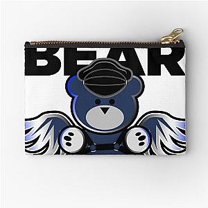 Leather Winger Bear Zipper Pouch