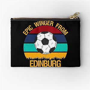 Epic Winger From Edinburg Vintage Soccer Sticker Zipper Pouch