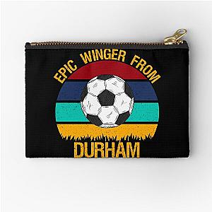 Epic Winger From Durham Vintage Soccer Sticker Zipper Pouch