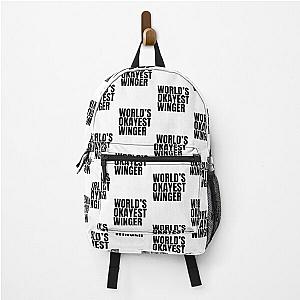 World's Okayest Winger - Black Backpack