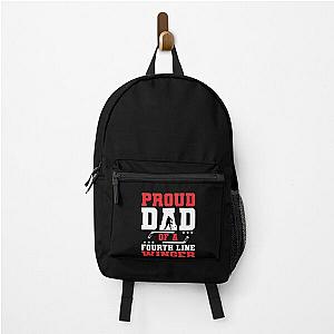 Proud Hockey Dad of a Fourth Line Winger Backpack