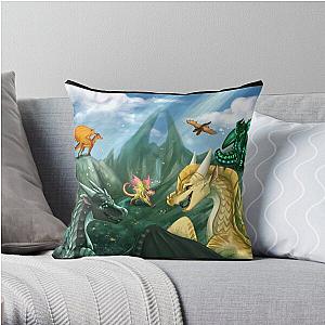 Wings of Fire - Welcome to Jade Mountain Throw Pillow RB1509