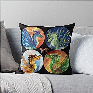 Wings of Fire - Heroes of the Lost Continent Throw Pillow RB1509