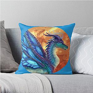 Wings of Fire - Blue Throw Pillow RB1509