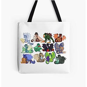 Wings of fire with Food 3 All Over Print Tote Bag RB1509