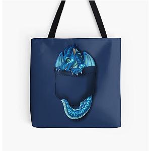 Wings of Fire - Pocket Tsunami Dragon All Over Print Tote Bag RB1509