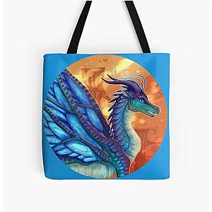 Wings of Fire - Blue All Over Print Tote Bag RB1509