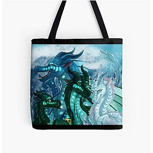 Wings of Fire - Royal SeaWings - Auklet, Tsunami, Turtle, Anemone All Over Print Tote Bag RB1509