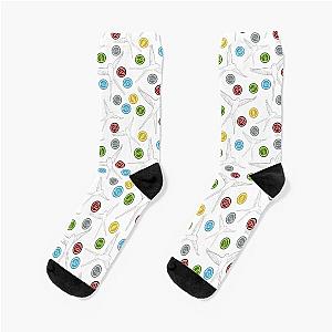 Wingspan Food Token And Bird Pattern Design Socks