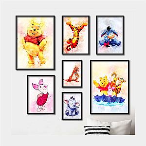 Disney Winnie The Pooh Watercolour  Art Poster