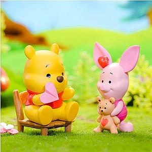 Winnie Pooh and Friends Tigger Piglet Eeyore Rabbit Owl Action Figure Dolls Toys