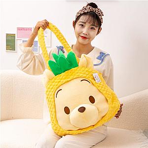 Winnie The Pooh Cartoon Pineapple Head Plush Shoulder Bag