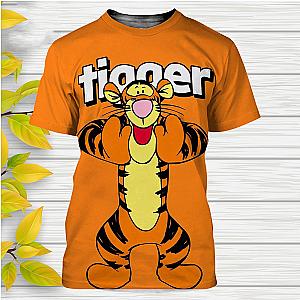 Disney Winnie the Pooh Cartoon Characters 3D Print Oversized T Shirt