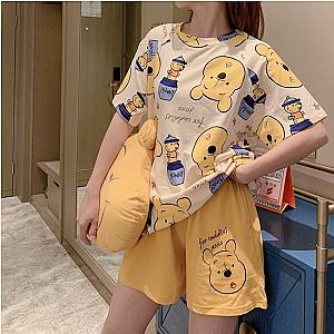 Disney Anime Winnie the Pooh Pajamas for Women