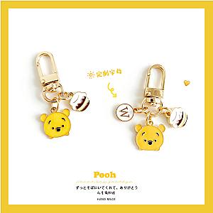 Custom Letters Cute Disney Winnie The Pooh Keychains