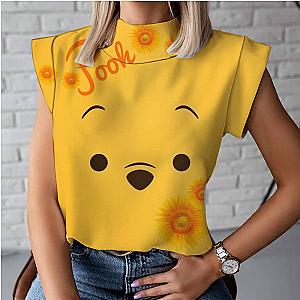Winnie the Pooh Sunflowers Yellow Bear Cartoon T-shirt