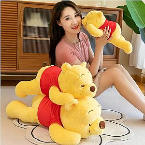35-70cm Yellow Winnie The Pooh Sleeping Bear Plush
