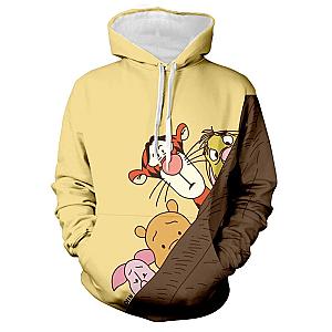 Winnie the Pooh Cute Cartoon Characters 3D Printing Hoodie