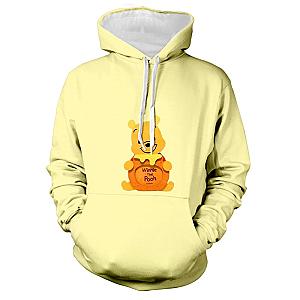 Winnie the Pooh Honey Jar Cartoon Print Hoodie