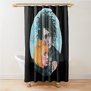 Edward Scissorhands Tim Burton Film Fanart Couple Love Shower Curtain