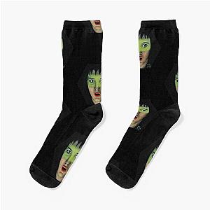 Lydia Deetz, Winona Ryder in Tim Burton's Beetlejuice 80s cinema Socks