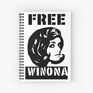 Winona Ryder Spiral Notebook