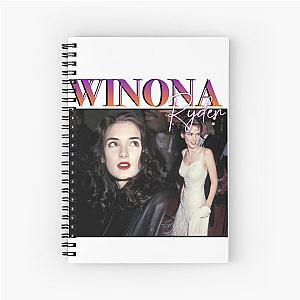 Winona Ryder Retro Vintage T-Shirt Stranger Things Spiral Notebook
