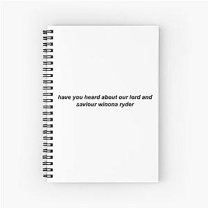 Winona Ryder Lord Spiral Notebook