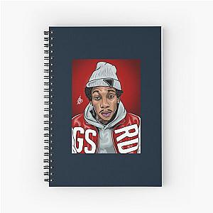 wiz khalifa superme 47 Spiral Notebook